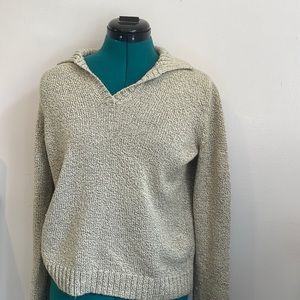 collared open neck sweater
